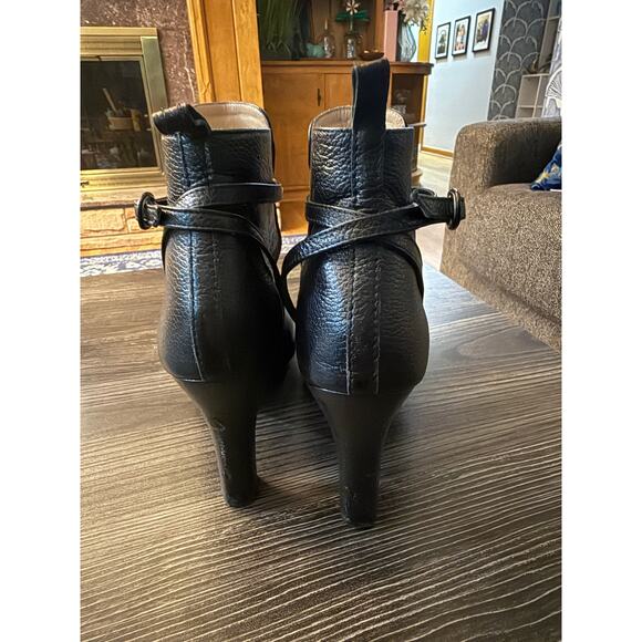 Repetto Paris Wrap Top Buckle Heeled Platform Booties Sz. 38 - Picture 7 of 10